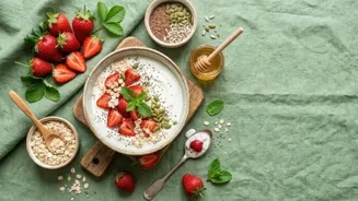 Quick and healthy: Ricotta strawberry bowl