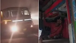 MP News: Driver Trapped In Cabin For Hours After Speeding Trailer Rams Into Parked Truck Amid Dense Fog On NH-30 In Rewa