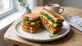 Homemade Chickpea Breakfast Sandwich: A Practical Alternative To Repetitive Toast