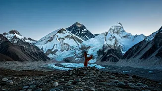 Everest's Grace: Mountaineer Weaves Bharatanatyam Magic at Base Camp