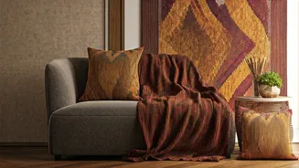 Turn Local Handloom Fabrics Into Statement Sustainable Living Room Decor