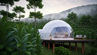 Misty Munnar Cardamom Farms Host Dreamy Geodesic Glamping Setups