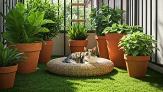 Terraces Transformed Into Safe Natural Havens For City Based Pets