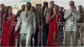 'Srivalli' Rashmika Mandanna Walks Hand-In-Hand With Real-Life 'Saami' Vijay Deverakonda - Watch First Appearance