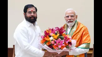Maharashtra Deputy CM Eknath Shinde Meets PM Modi, Discusses Development, Rain And Flood Situation