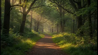 A Tree-Lined Path May Support Attention Recovery Alongside Exercise