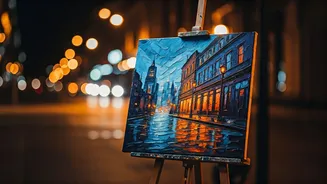 Bengaluru Techie Paints and Sells Art on Church Street After Work Hours