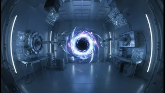 Beyond creating a real black hole, Black-Hole-Like Energy In The Lab highlights laboratory access to extreme physical effects