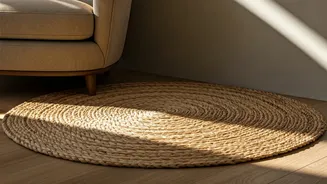 Decor Channels Adore Cozy Seating Styled With Jute Mats