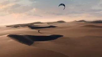 Where to experience sand kiting in Africa