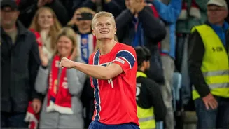 Nations League: Erling Haaland stars in Norway's win over Denmark
