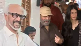 Tamil Nadu elections 2026: Rajinikanth, Vijay, Ajith and Kamal Haasan step out to vote | WATCH