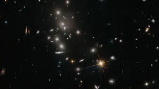 Hubble observes X-ray bright galaxy cluster