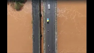 Maharashtra Rains: Drone Footage Captures Flooded Kolhapur As Panchganga River Nears Warning Level