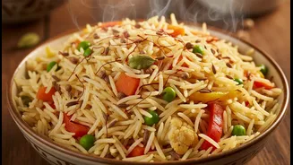 Cumin, Coriander and Saffron Give Vegetable Biryani Its Layered Character