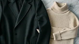 Cozy Chic: Mastering the Art of Pairing Wool Coats with High-Neck Sweaters