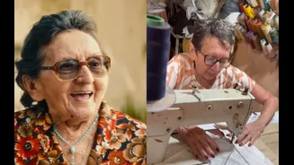 Atriz que roubou a cena em O Agente Secreto volta a fazer e vender tapetes