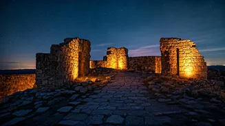 Ancient Hill Fort Ruins Host Spectacular Midnight Architecture Photo Crawls