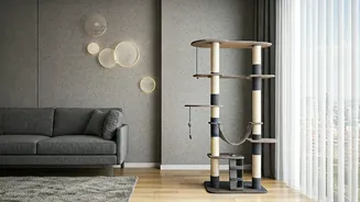 Viral Interior Architecture Upgrades Build Better High-Rise Feline Frameworks