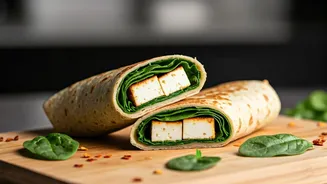 These High-Protein Paneer Spinach Wraps Are Perfect For Breakfast