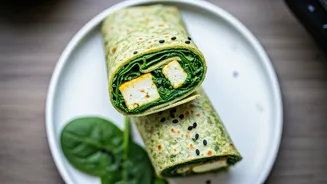 Pack These High-Protein Paneer Spinach Wraps For Office Lunch