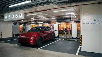 Tesla opens 1st in mall charging station in Navi Mumbai