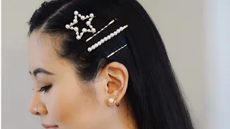 Shoulder-length hair? Stacked barrette should be your go-to
