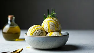 This Artisanal Olive Oil Ice Cream Trend Is So Aesthetic