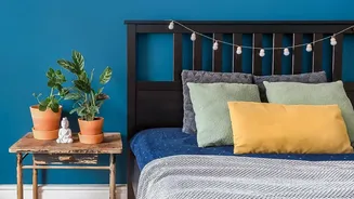 Simple Budget Hacks To Makeover Small Rental Bedrooms With Tapestries Cushions And Lights