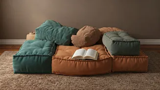 Create a Cozy Reading Nook Using Modular Floor Cushions Easily