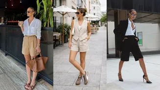 Bermuda de alfaiataria feminina: 6 looks elegantes do trabalho ao fim de semana