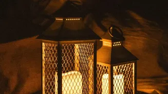 Simple Sustainable Hacks For Styling Balconies With Brass Lamps and Clay Diyas