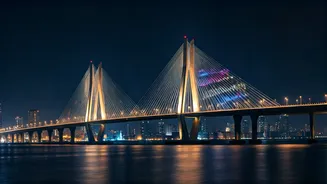 Mumbai's Sea Link Shines Bright for Anant Ambani's 31st Birthday: A Dazzling Tribute