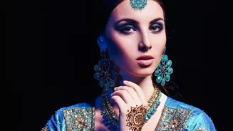 Minimal Makeup And Statement Jewellery: Styling A Garba Look