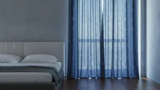 How Custom Upcycled Saree Drapes Filter Natural Sunlight Beautifully In Modern Apartment Bedrooms Today