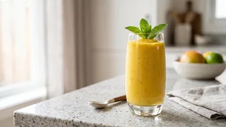 Five Homemade Turmeric Smoothies With Different Fruit Bases