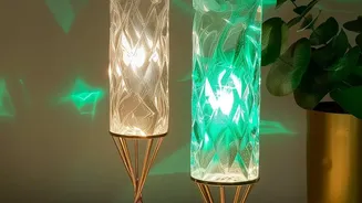 Budget-friendly home decor: Creative upcycled lighting ideas using old glass bottles and scrap fabrics