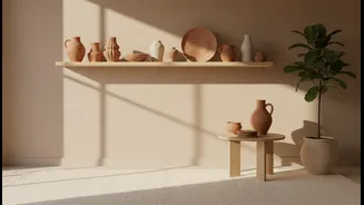 How locally sourced clay pottery updates rented spaces during terracotta revolution movement