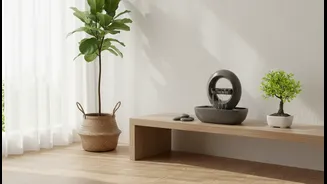 Compact Rooms Benefit from Smaller Water Features That Avoid Visual Clutter