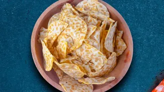 Air fried nadru chips give health conscious city diners guilt free regional snack options