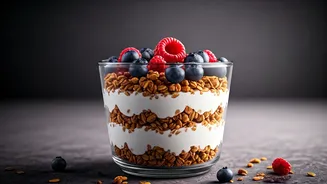 This Aesthetic Muesli Greek Yogurt Parfait Is Art