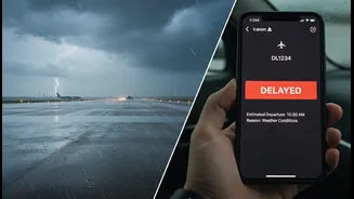 Rainy Delhi Mornings Need Flight Checks Before Leaving For The Airport