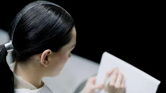 Give your hair a stylish twist with barrettes