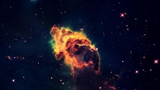 Webb's New Lion Nebula Portrait Connects Lion Nebula With A Dying Star's Remains