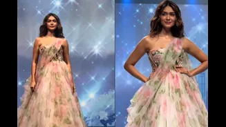 Mrunal Thakur’s Floral Gown Is All About Pure Princess Energy | Video