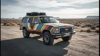 Laredo's Retro Hood Graphics Recall An Era Before Digital SUV Design