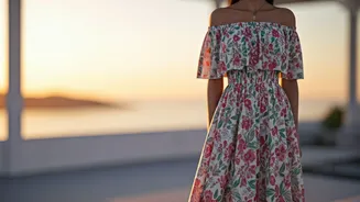 Embrace Sunny Days with Romantic Off-Shoulder Maxi Dresses