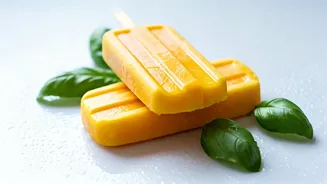 Try Dairy Free Mango And Basil Popsicles For Summer Refreshment