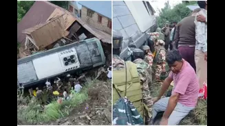 39 Injured As Amarnath Yatra-Bound Bus Skids Off Road, Crashes Onto House In J&K's Ganderbal