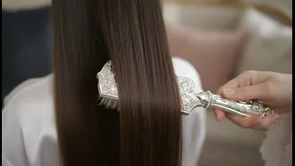 Brush out Tangles before Gathering Hair into the Low Bun Base